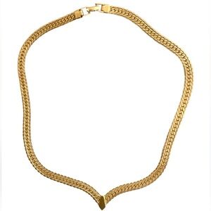 Napier Herringbone Necklace signed